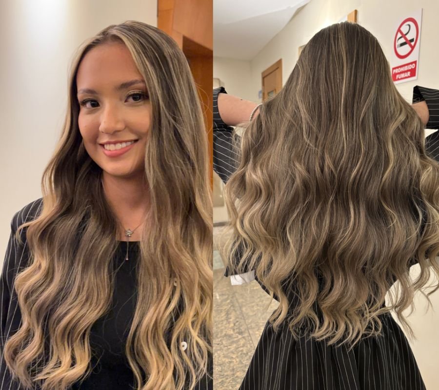 Resultado rubio con gorro brasileño